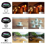 Phone Camera Lens,TODI 9 in 1 Wide Angle Lens,Macro Lens,Fisheye Lens,Telephoto Lens,CPL Lens, Kaleidoscope and Starburst Lens Compatible iPhone,Samsung, Most Andriod Phones