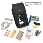 iPhone Xs Max, XR, 8 Plus, 7 Plus, 6s Plus, 6 Plus Holster with Zipper Storage and Credit Card Pocket, Perfect Pouch for Phone with Rugged Phone Case Like OtterBox, Lifepoof or Battery Cases.