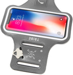 TRIBE Water Resistant Cell Phone Armband Case for iPhone X, Xs, 8, 7, 6, 6S Samsung Galaxy S9, S8, S7, S6, A8 with Adjustable Elastic Band & Key Holder for Running, Walking, Hiking