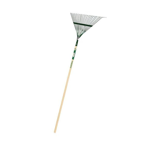 Escobillón metálico de 22 dientes y mango de 54" de madera, Mintcraft pro