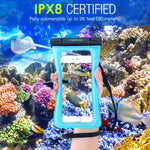 MoKo Floating Waterproof Phone Pouch [3 Pack], Waterproof Cellphone Case Dry Bag with Armband Lanyard Compatible iPhone X/Xs/Xr/Xs Max, 8/7/6s Plus, Samsung Galaxy S10/S9/S8 Plus, S10 e, Note 9/8