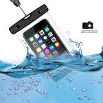 AILUN Waterproof Phone Pouch,2pack IPX8 Snowproof,Dirtproof Case Bag,Universal Compatible iPhone X/Xs/XR/Xs Max/8 Plus,7/7Plus,6 Plus/6/6s,Galaxy S9/S9+,S8/S7,Boating/Hiking/Swimming/Diving[Clear]