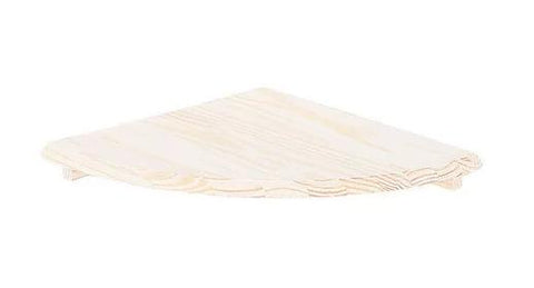 Esquinera de madera blanca de 14"x 5", Tramontina