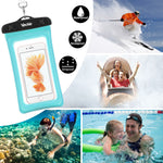 Waterproof Case, 4 Pack Veckle Floating Waterproof Cell Phone Pouch Universal TPU Clear Water Proof Dry Beach Bag for iPhone X 8 7 6S 6 Plus, Samsung Galaxy S9 S8 S7 S6, Note 5, Black White Blue Pink
