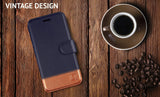 iPhone 8 Plus Wallet Case, Durable and Slim, Lightweight with Classic Design & Ultra-Strong Magnetic Closure, Faux Leather, Desert Sky, Apple 8 Plus