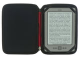 M-Edge Latitude Jacket Protective Case Cover for Kindle 4, Touch - Black / Red (Renewed)