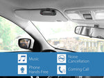 Besign BK02 Bluetooth 5.0 in-car Speakerphone, Wireless Car Kit for Hands-Free Talking & Music Streaming, Connect Two Phones, Auto On Off