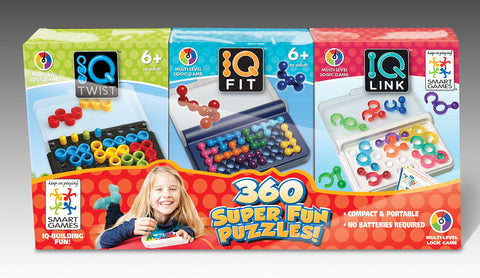 SmartGames IQ 3-Pack - IQ Twist, IQ Fit, IQ Link