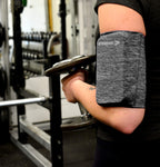 Phone Armband Sleeve: Running Jogging and Workout Cellphone Holder: Fitness Gear & Accessories for Women & Men iPhone 8 8plus X XR XS MAX 7 Plus 5s 6s iPod Galaxy S3 S5 S6 S7 S8 Note Edge Gray (L)