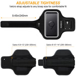 Galaxy S9 Armband,RUNBACH Sweatproof Running Exercise Gym Cellphone Sportband Bag with Fingerprint Touch/Key Holder and Card Slot for Samsung Galaxy S9 (Black)