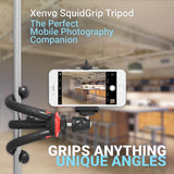 Xenvo SquidGrip iPhone Tripod, GoPro Tripod - Flexible Cell Phone Tripod Stand with Ball-Head 360, Compatible with iPhone, Android, Samsung, Google Smartphones, and ANY Mobile Phone (Red)