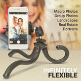 Xenvo SquidGrip Flexible Tripod for iPhone, Android, GoPro, Compatible with All Cell Phones and Action Cameras