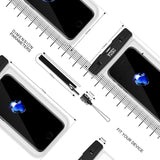 YOSH Waterproof Phone Pouch Universal Waterproof Phone Case Cell Phone Dry Bag Pouch Compatible with iPhone Xs Max XR Xs X 8 7 6 6s Plus Galaxy S9 S8 S7 Edge Pixel 3 2 XL up to 6.5" (Clear)