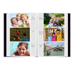 Fabric Frame Cover Photo Album 300 Pockets Hold 4x6 Photos, Wildberry Purple