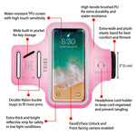 TRIBE Water Resistant Cell Phone Armband Case for iPhone X, Xs, 8, 7, 6, 6S Samsung Galaxy S9, S8, S7, S6, A8 with Adjustable Elastic Band & Key Holder for Running, Walking, Hiking