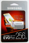 Samsung EVO+ 256GB UHS-I microSDXC U3 Memory Card with Adapter (MB-MC256DA/AM)