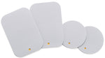 Mount Metal Plate with Adhesive for Magnetic Cradle-Less Mount -X4 Pack 2 Rectangle and 2 Round (Compatible with WizGear mounts) (Silver)