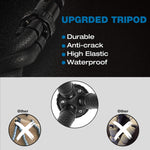 Phone Tripod, Flexible Cell Phone Tripod Adjustable Camera Stand Holder with Wireless Remote and Universal Clip 360° Rotating Mini Tripod Stand for iPhone, Samsung Android Phone, Sports Camera GoPro