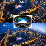 Phone Camera Lens Kit for iPhone Xs/R/X/8/7/6s Pixel, Samsung. 2xTele Lens Zoom Lens+198°Fisheye Lens+0.63XWide Angle Lens &15XMacro Lens+CPL Smartphone,Android,iPhone Lens. Phone Gadget.Photography.