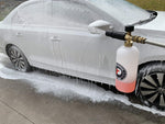 Tool Daily Foam Cannon with 1/4 Inch Quick Connector, 1 Liter, 5 Pressure Washer Spray Nozzle Tips