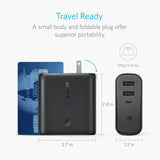 Anker PowerCore Fusion, Portable Charger 5000mAh with Dual USB Wall Charger, Foldable Plug and PowerIQ, Battery Pack for iPhone, iPad, Android, Samsung Galaxy and More
