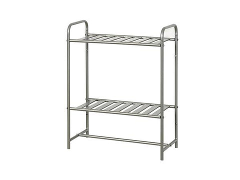 Organizador tubular de baño, satinado, de 2 niveles., Zenith