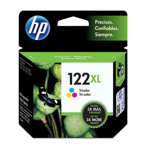 Marca: HP, CONSUMIBLES PARA IMPRESIÓN, Cartucho de tinta HP 122XL Tricolor Original (CH564HL)