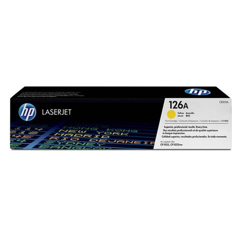 Marca: HP, CONSUMIBLES PARA IMPRESIÓN, Tóner HP 126A Amarillo Laserjet Original (CE312A)
