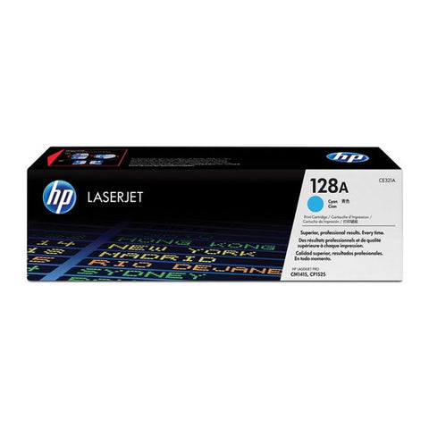 Marca: HP, CONSUMIBLES PARA IMPRESIÓN, Tóner HP 128A Cian Laserjet Original (CE321A)