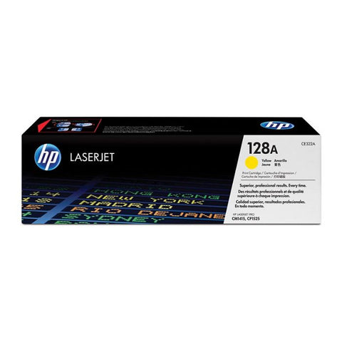 Tóner HP 128A Amarillo Laserjet Original (CE322A)