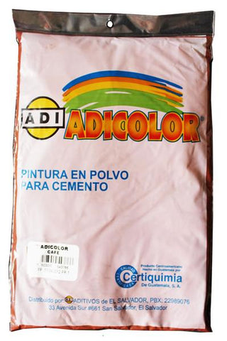 Pigmento en polvo color café oscuro., Adipan