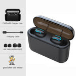 Auriculares Bluetooth auriculares 5,0 + EDR deportes Mini TWS auriculares con 1500 mAh cargador funda Q32 auriculares inalámbricos para móvil teléfono