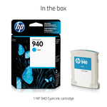 HP 940 Cyan Original Ink Cartridge, Codigo: C4903AL