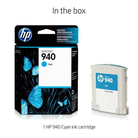 HP 940 Cyan Original Ink Cartridge, Codigo: C4903AL