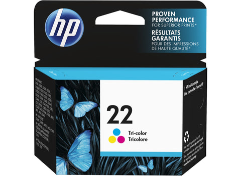 HP 22 Tricolor Inkjet Cartridge, Codigo: C9352AL