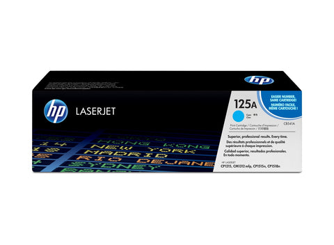 HP 125A Cyan Original LaserJet Toner Cartridge, Codigo: CB541A