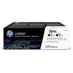 HP 304A Black Original LaserJet Toner Cartridge Dual Pack, Codigo: CC530AD
