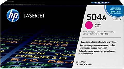 HP 504A Magenta Original LaserJet Toner Cartridge, Codigo: CE253A