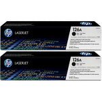 HP 126A Black Original LaserJet Toner Cartridge Dual Pack, Codigo: CE310AD