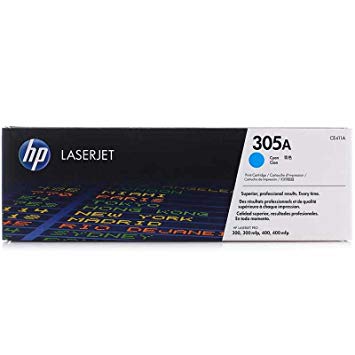 HP 305A Cyan Original LaserJet Toner Cartridge, Codigo: CE411A (HP305A)