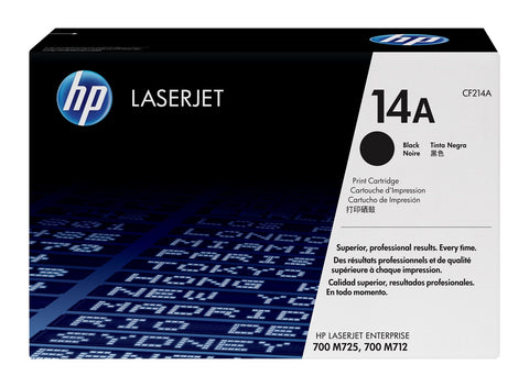 HP 14A Black Original LaserJet Toner Cartridge, Codigo: CF214A
