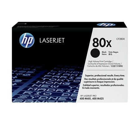 HP 80X High Yield Black Original LaserJet Toner Cartridge, Codigo: CF280X