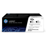HP 83A Black Original LaserJet Toner Cartridge Dual Pack, Codigo: CF283AD