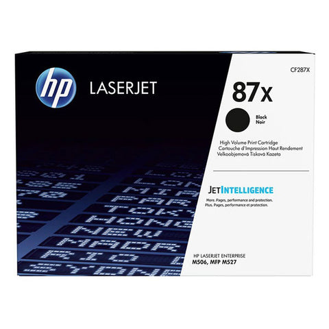 HP 87X Black High Yield Original LaserJet Toner Cartridge, Codigo: CF287X
