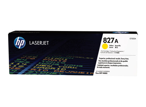 HP 827A Yellow Original LaserJet Toner Cartridge, Codigo: CF302A
