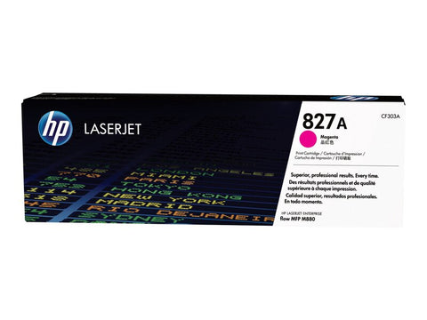 HP 827A Magenta Original LaserJet Toner Cartridge, Codigo: CF303A