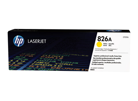 HP 826A Yellow Original LaserJet Toner Cartridge, Codigo: CF312A