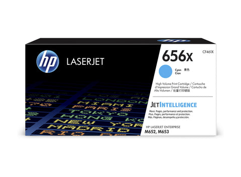 HP LaserJet Toner Cartridge High Yield Cyan 656X, Codigo: CF461X