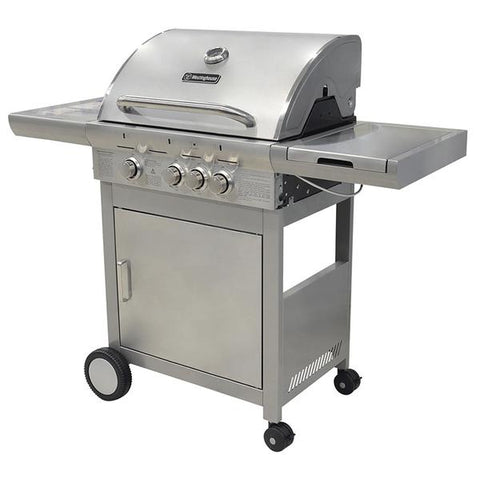 Barbacoa a gas con 3 quemadores de 33000btu + 1 de 11000btu, Westinghouse