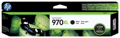HP 970XL Black High Yield Original Ink Cartridge, Codigo: CN625AM